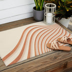 Movement of Lines Outdoor Rug Gallery Image 2