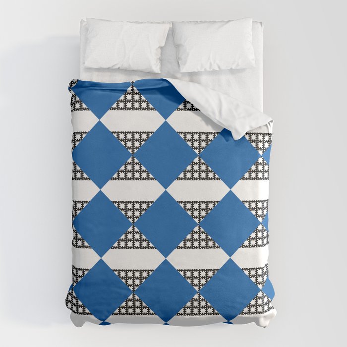 Modern boho (sapphire blue) Duvet Cover Gallery Image 6