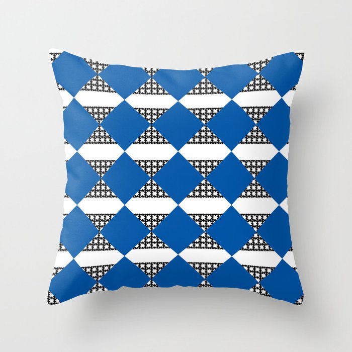 Modern boho (sapphire blue) Throw Pillow Gallery Image 6