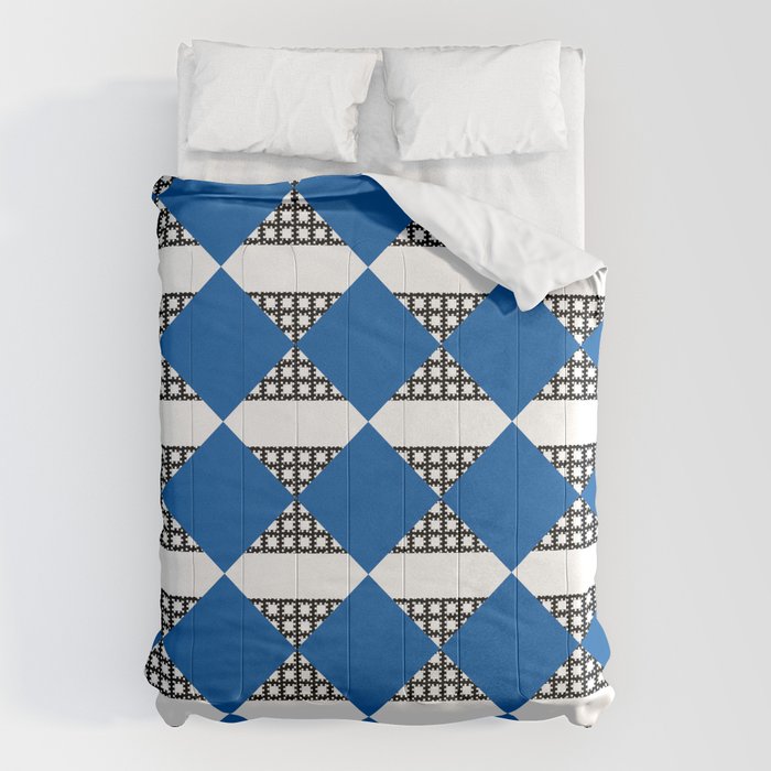 Modern boho (sapphire blue) Comforter Gallery Image 6