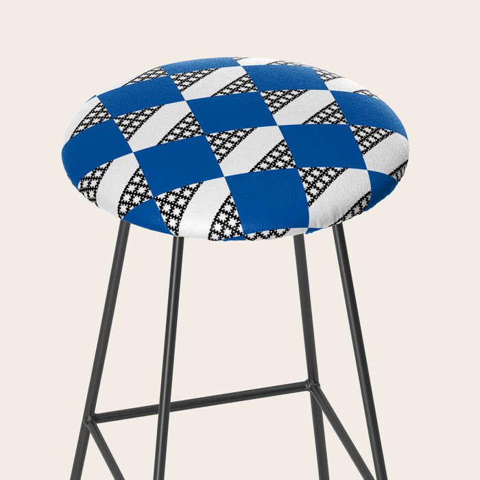 Modern boho (sapphire blue) Stool Gallery Image 2