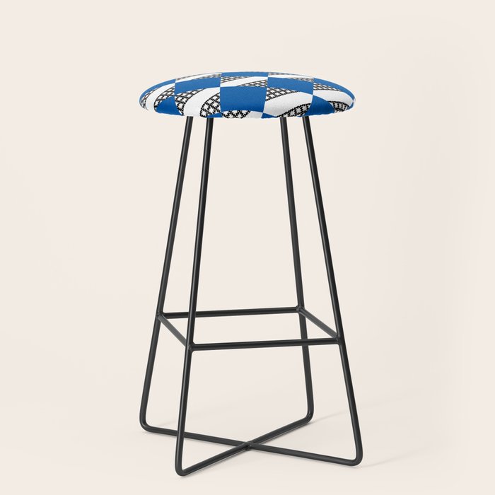 Modern boho (sapphire blue) Stool Gallery Image 1