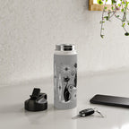 Mid Century Meow Atomic Cats on Cool Gray ©studioxtine Water Bottle Gallery Image 4