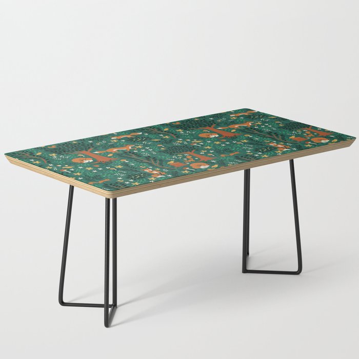 Foxes Playing in the Emerald Forest Coffee Table Gallery Image 1