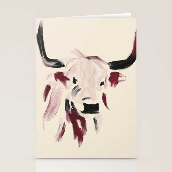 Highland Cow Stationery Card Gallery Image 1