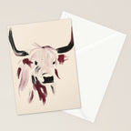 Highland Cow Stationery Card Gallery Image 2