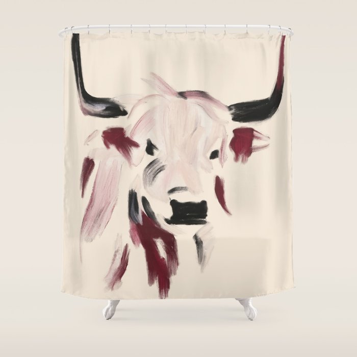 Highland Cow Shower Curtain Gallery Image 1
