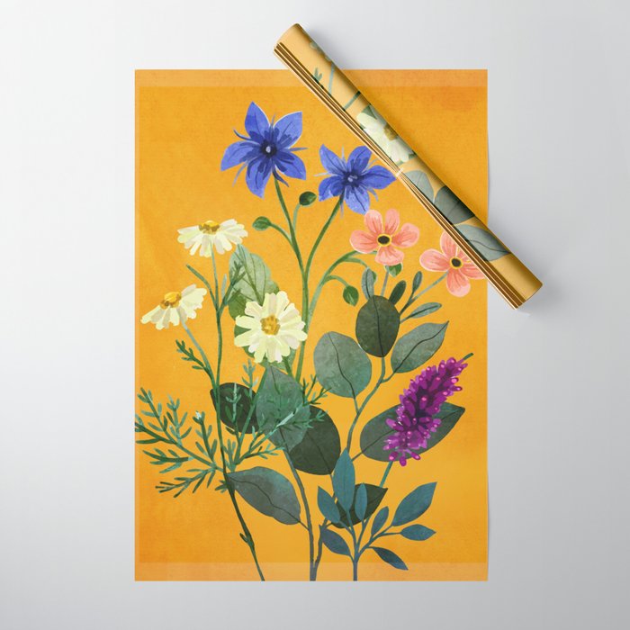 Summer Flowers 8 Wrapping Paper Gallery Image 1