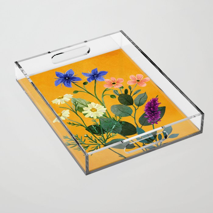 Summer Flowers 8 Acrylic Tray Gallery Image 1