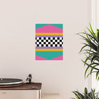 Checkered pattern grid / Vintage 80s / Retro 90s Poster Gallery Image 2