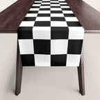 Checkered pattern grid / Vintage 80s / Retro 90s Table Runner Gallery Image 1
