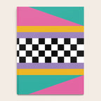 Checkered pattern grid / Vintage 80s / Retro 90s Notebook Gallery Image 4