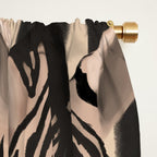 Woman and Zebra in Bold Stripes Window Curtain Gallery Image 2