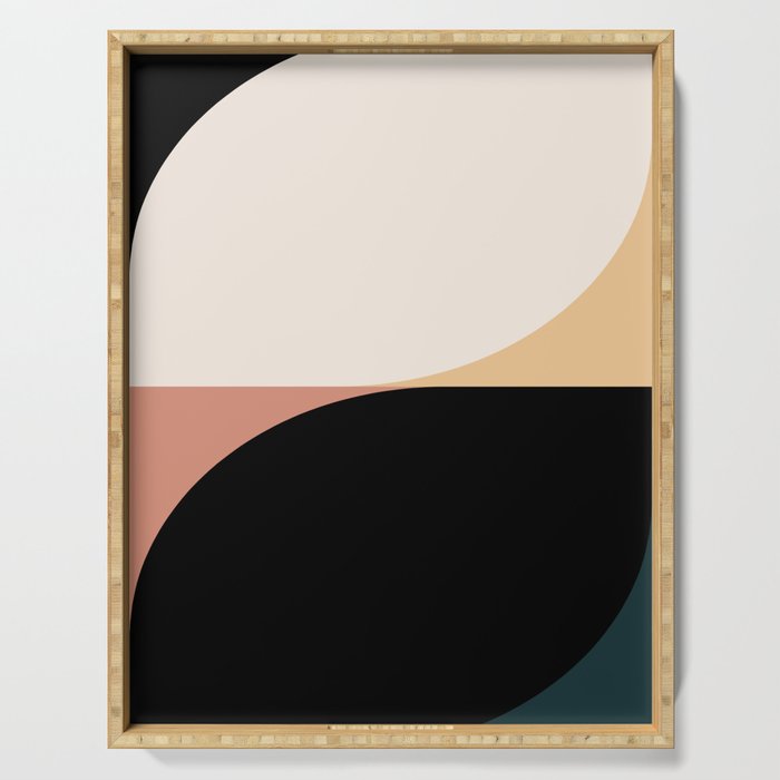 Almond Abstract XVI Serving Tray Gallery Image 1