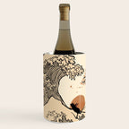 Autumn Tree spring fall Great Wave cat reading Wine Chiller Gallery Image 1