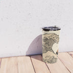Autumn Tree spring fall Great Wave cat reading Travel Mug Gallery Image 4