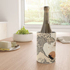 Autumn Tree spring fall Great Wave cat reading Wine Chiller Gallery Image 4