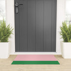 Color Block Pink and Green Welcome Mat Gallery Image 3