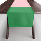 Color Block Pink and Green Table Runner Gallery Image 1