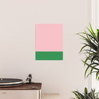Color Block Pink and Green Poster Gallery Image 2