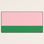 Color Block Pink and Green Desk Mat Gallery Image 3