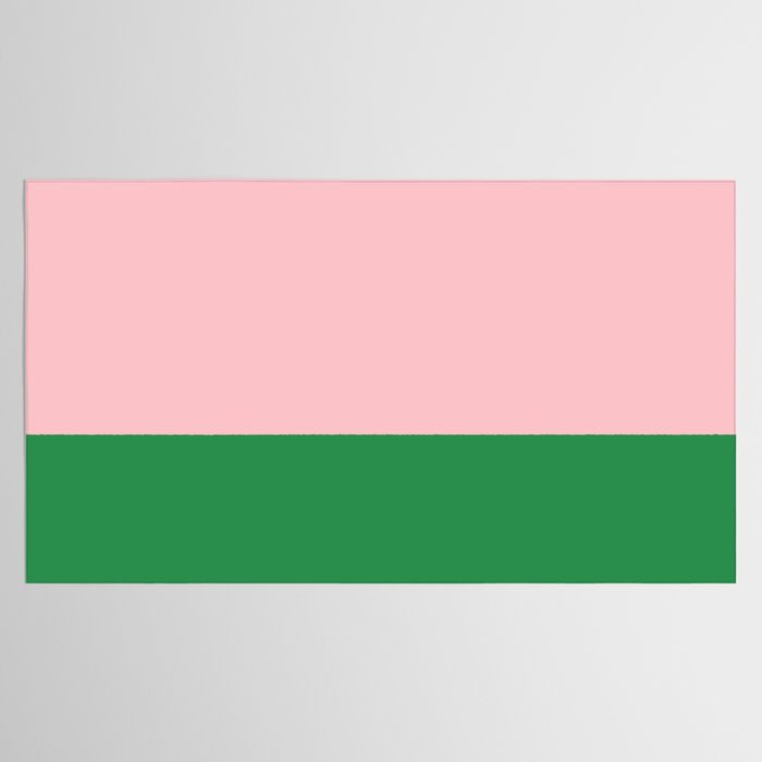 Color Block Pink and Green Tablecloth Gallery Image 2