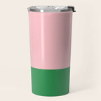 Color Block Pink and Green Travel Mug Gallery Image 2