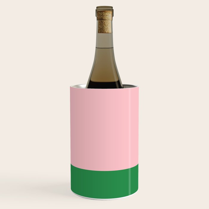 Color Block Pink and Green Wine Chiller Gallery Image 1