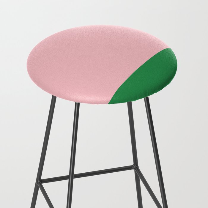 Color Block Pink and Green Stool Gallery Image 2