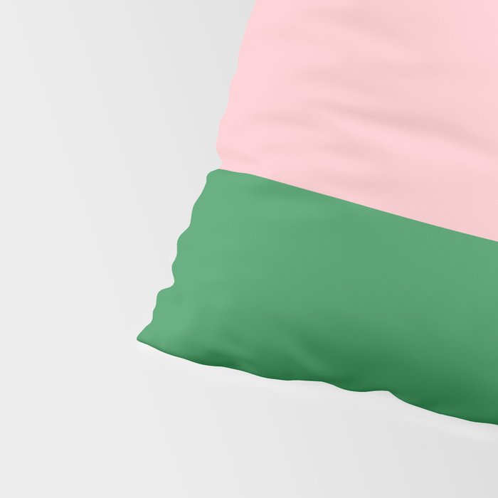 Color Block Pink and Green Pillow Sham Gallery Image 4