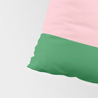 Color Block Pink and Green Pillow Sham Gallery Image 4