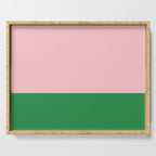 Color Block Pink and Green Serving Tray Gallery Image 1