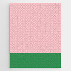 Color Block Pink and Green Jigsaw Puzzle Gallery Image 1