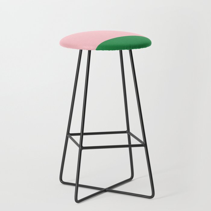 Color Block Pink and Green Stool Gallery Image 1