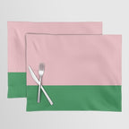 Color Block Pink and Green Placemat Gallery Image 1