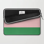 Color Block Pink and Green Laptop Sleeve Gallery Image 2