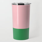 Color Block Pink and Green Travel Mug Gallery Image 1