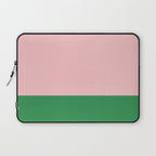 Color Block Pink and Green Laptop Sleeve Gallery Image 1
