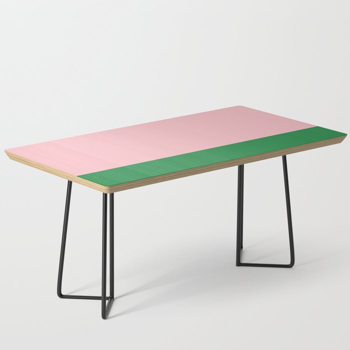 Color Block Pink and Green Coffee Table Gallery Image 1