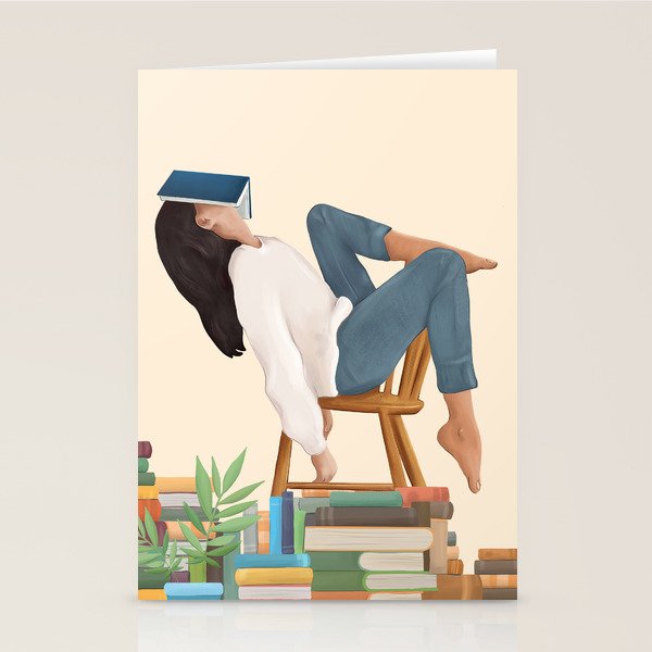 Lost in my books Stationery Card Gallery Image 1
