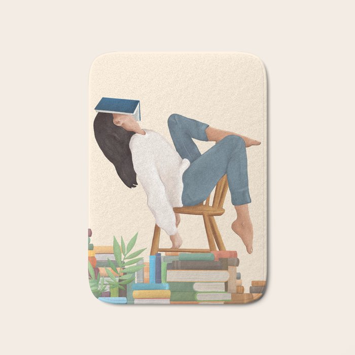 Lost in my books Bath Mat Gallery Image 1
