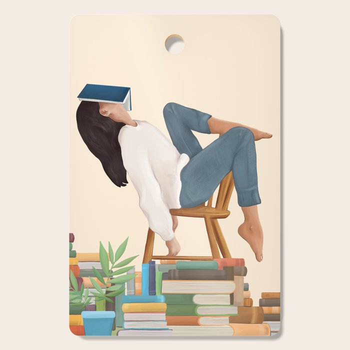 Lost in my books Cutting Board Gallery Image 1