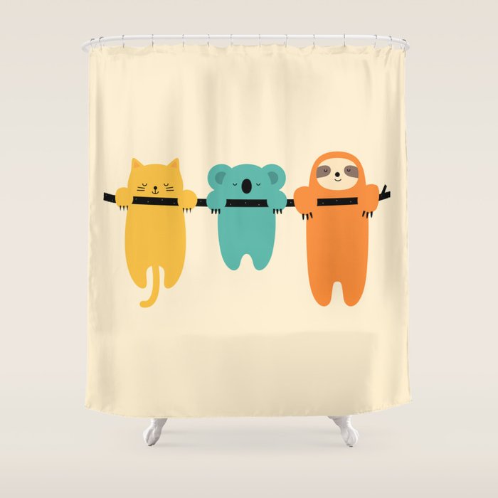Hang In There Shower Curtain Gallery Image 1