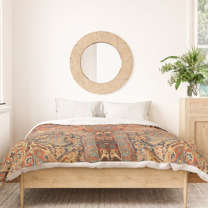 N198 - Vintage Heritage Traditional Golden Berber Moroccan Style Duvet Cover Gallery Image 3