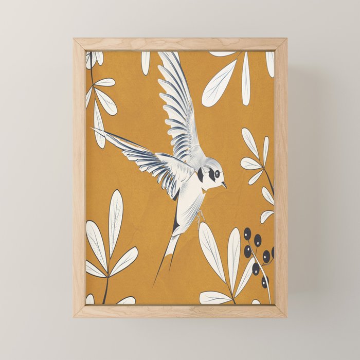 Swallow 01 Mini Art Print Gallery Image 1