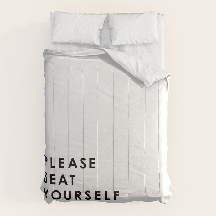 Please Seat Yourself  Comforter Gallery Image 6