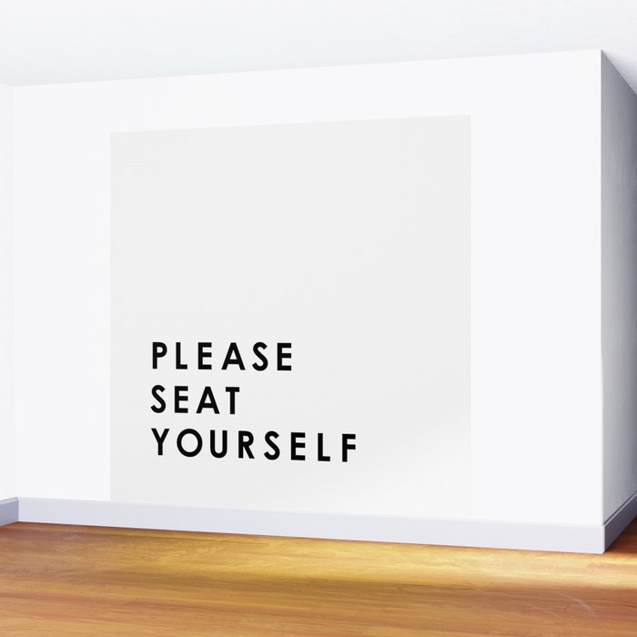 Please Seat Yourself  Wall Mural Gallery Image 2