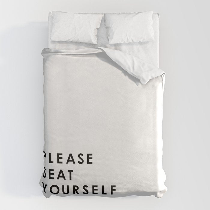 Please Seat Yourself  Duvet Cover Gallery Image 6