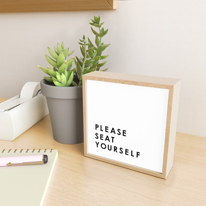 Please Seat Yourself  Mini Art Print Gallery Image 2