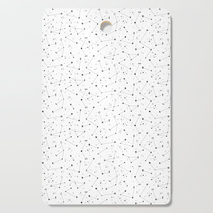 Constellations (White) Cutting Board Gallery Image 1